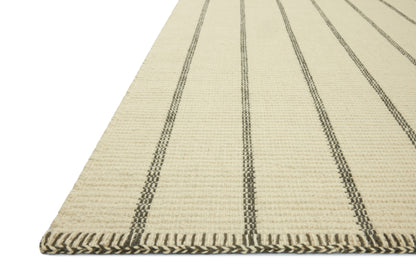 Amber Lewis x Loloi Harlan  Ivory Charcoal Contemporary