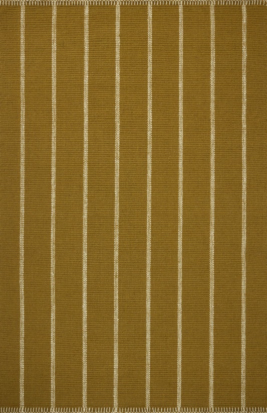 Amber Lewis x Loloi Harlan  Ochre Ivory Contemporary