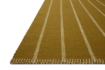 Amber Lewis x Loloi Harlan  Ochre Ivory Contemporary