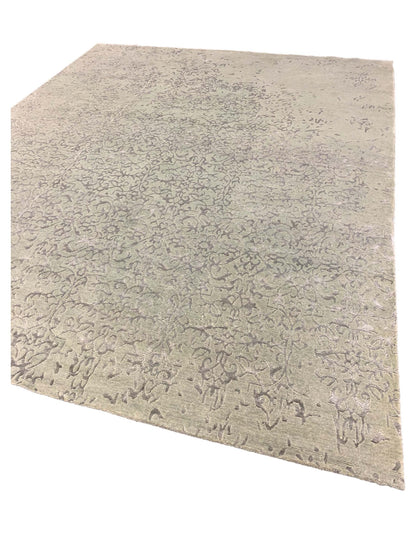 Artisan Teresa Aqua Contemporary Knotted Rug - Rugs - Artisan - Atlanta Designer Rugs