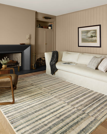 Chris Loves Julia x Loloi Humphrey  Natural Moss Contemporary