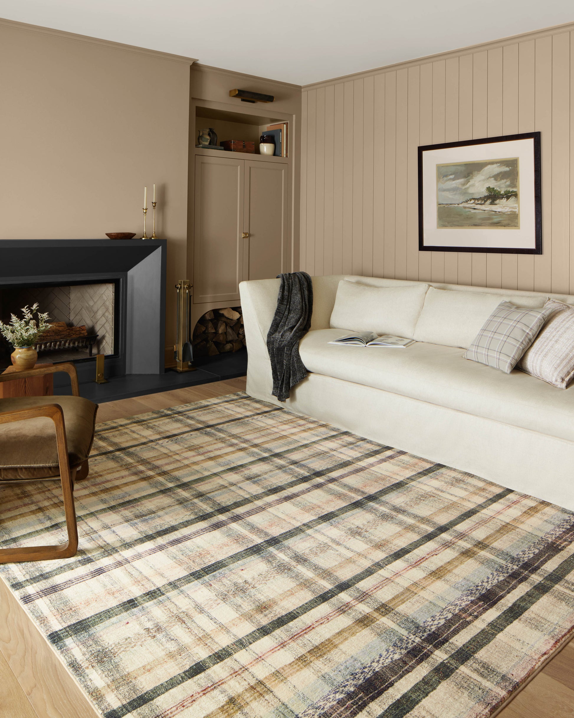 Chris Loves Julia x Loloi Humphrey  Ivory Multi Contemporary