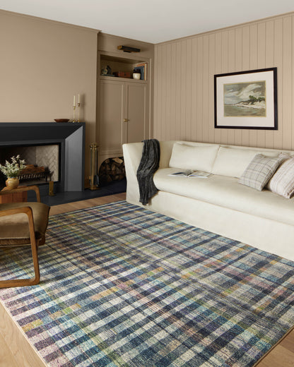 Chris Loves Julia x Loloi Humphrey  Plum Multi Contemporary