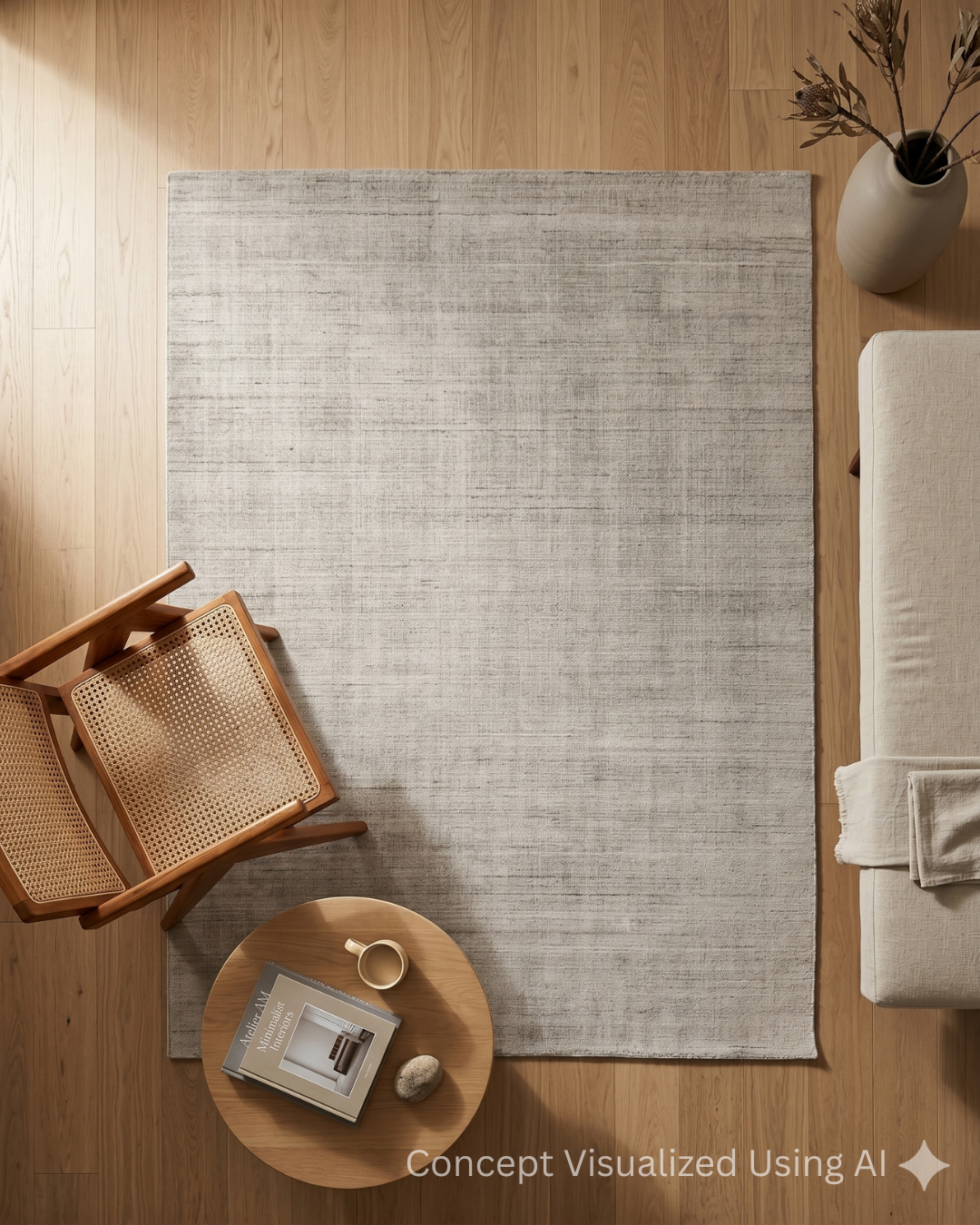 Artisan Texere Lt.Beige Transitional Woven Rug