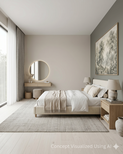Artisan Texere Beige Transitional Woven Rug for Bedroom