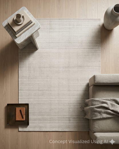 Artisan Texere White Transitional Woven Rug