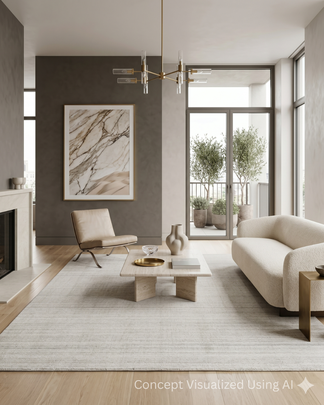 Artisan Texere White Transitional Woven Rug for Livingroom