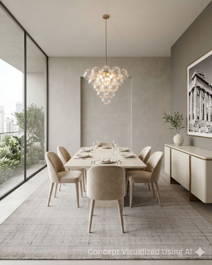 Artisan Texere Lt.Grey Transitional Woven Rug for Diningroom