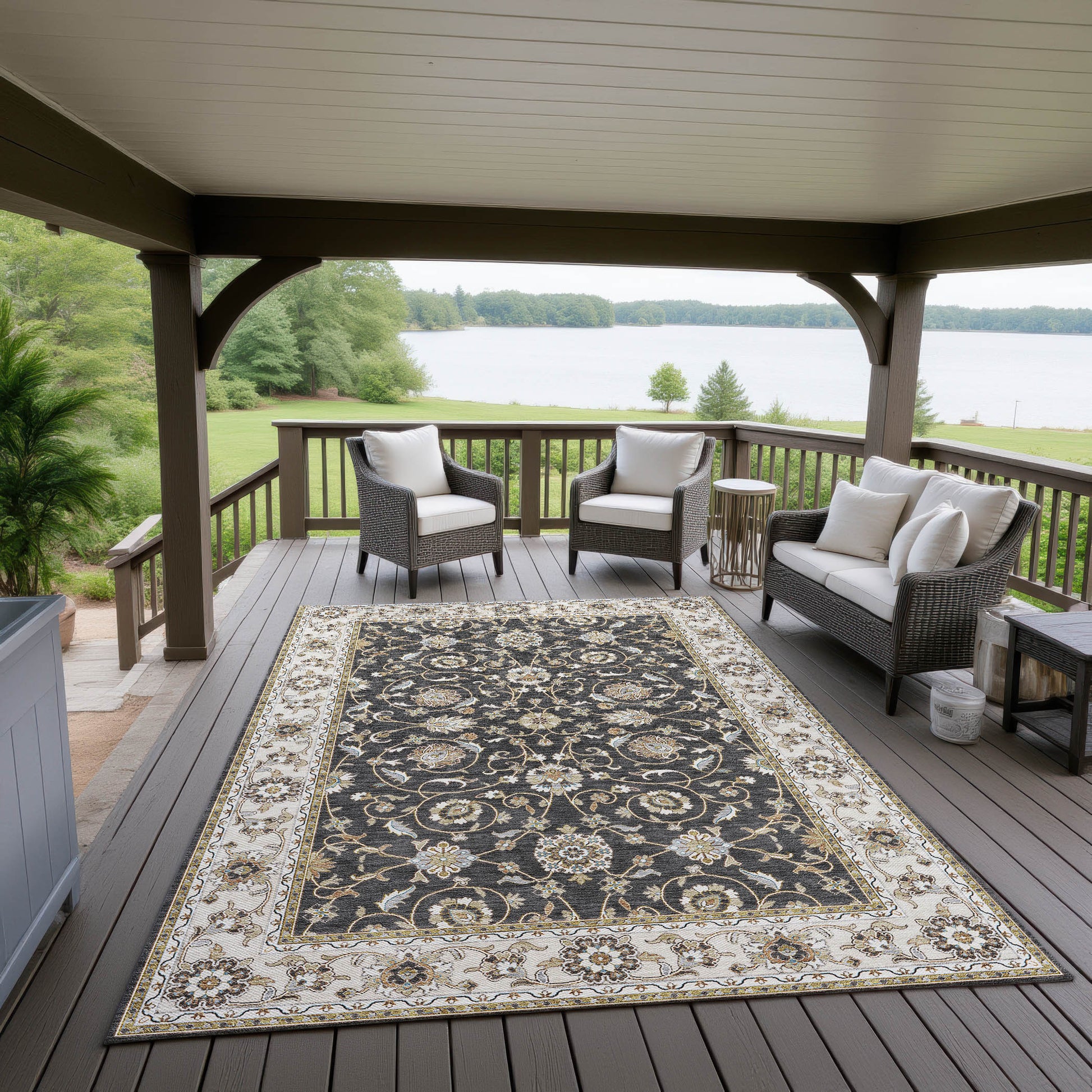 Dalyn Rugs Hatay  Black  traditional