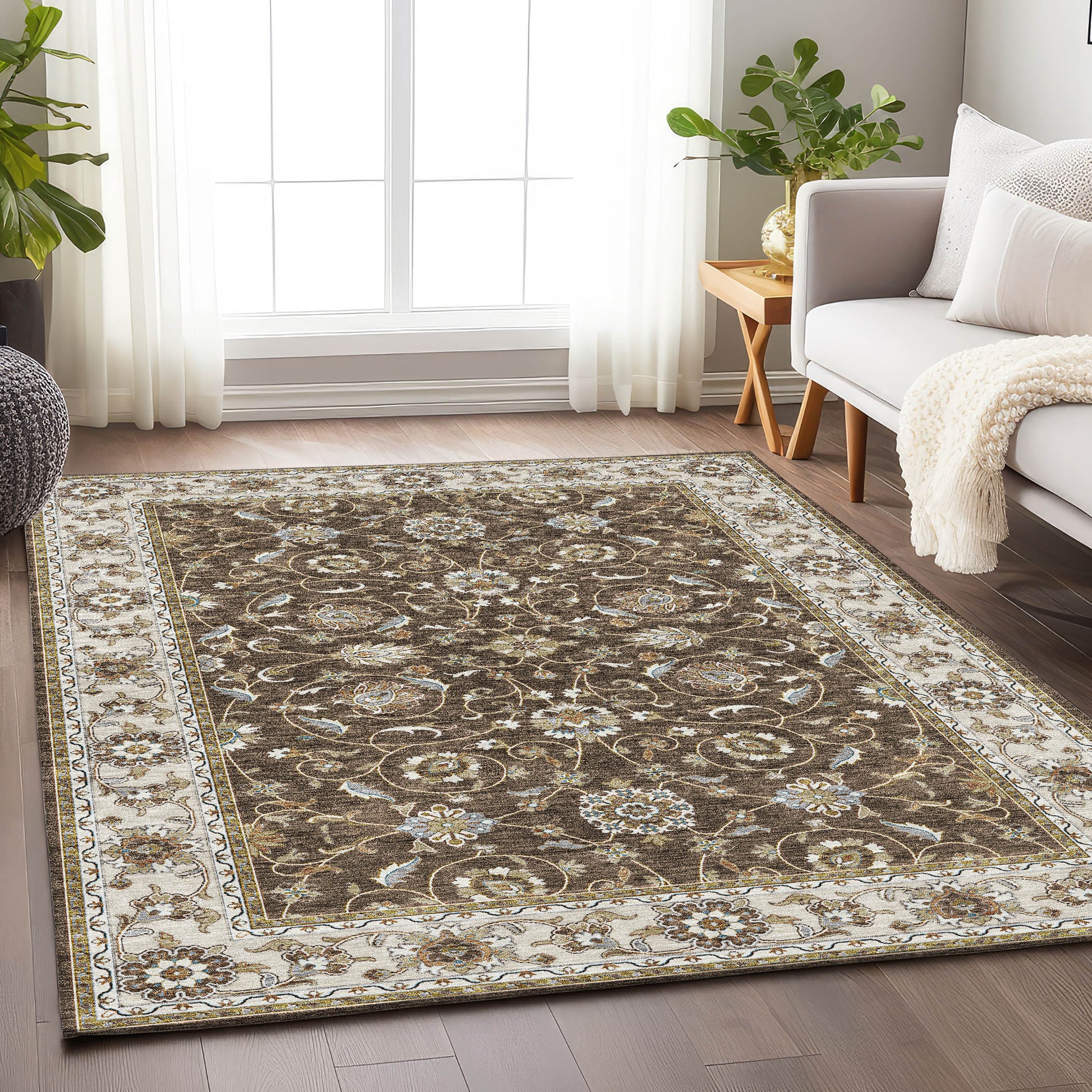 Dalyn Rugs Hatay  Chocolate  traditional