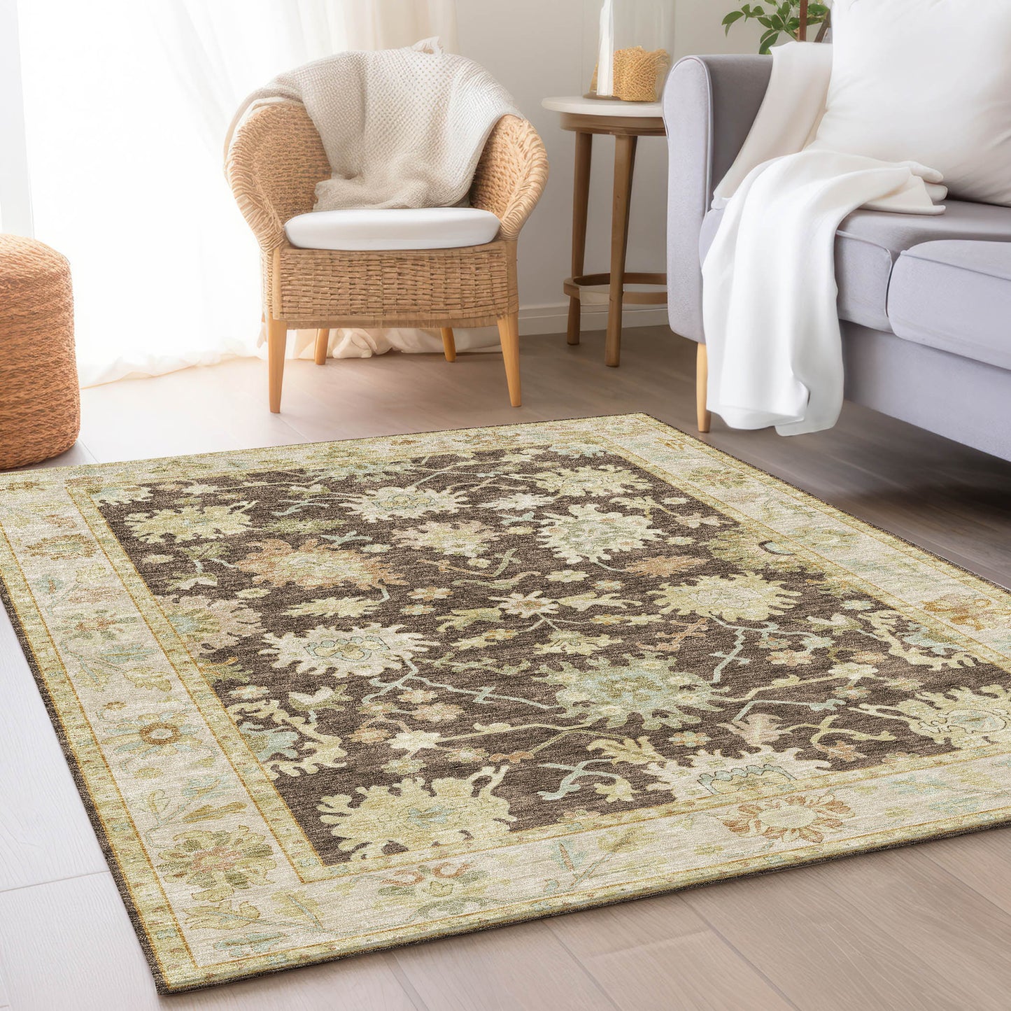 Dalyn Rugs Hatay  Chocolate  traditional