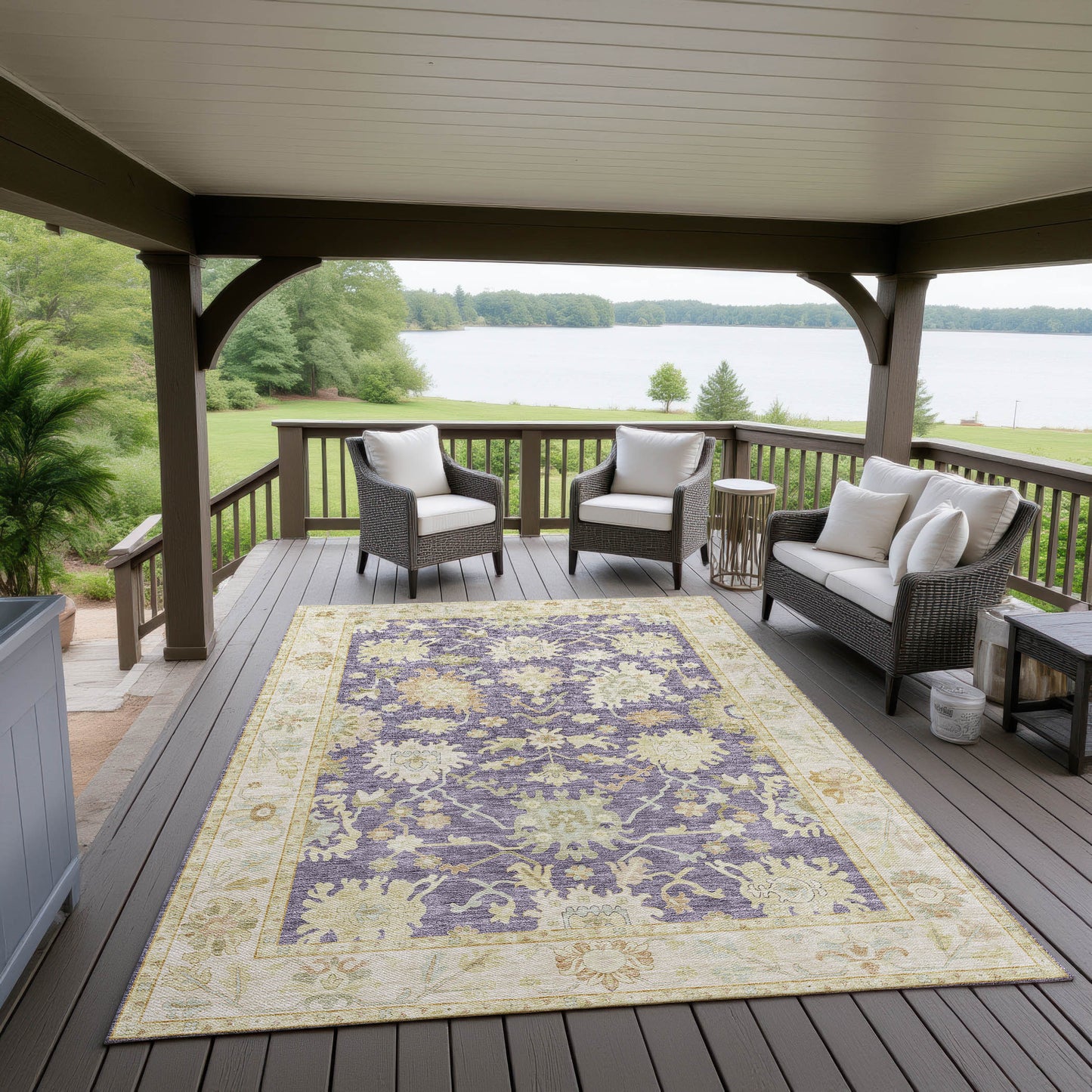Dalyn Rugs Hatay  Eggplant  traditional