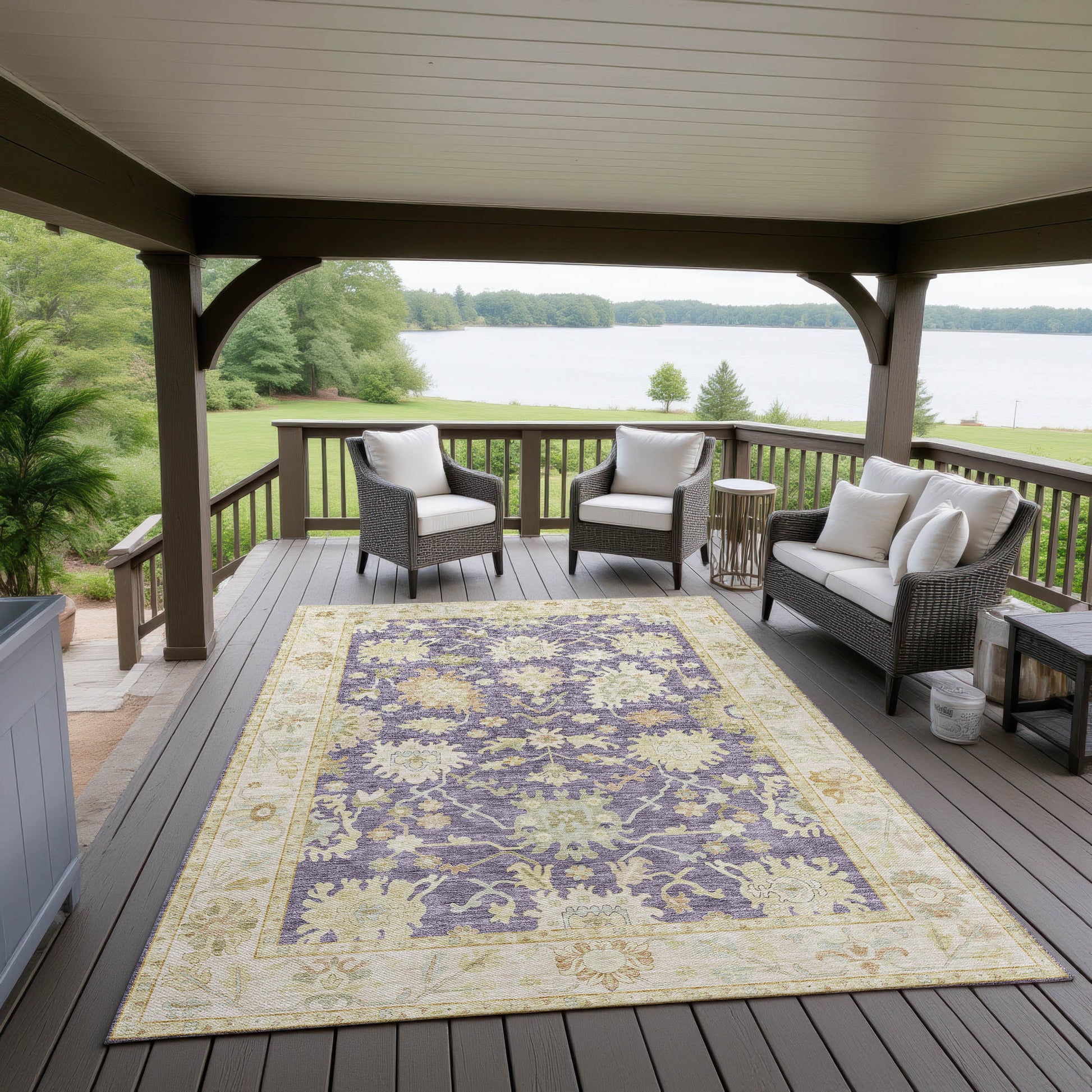 Dalyn Rugs Hatay  Eggplant  traditional