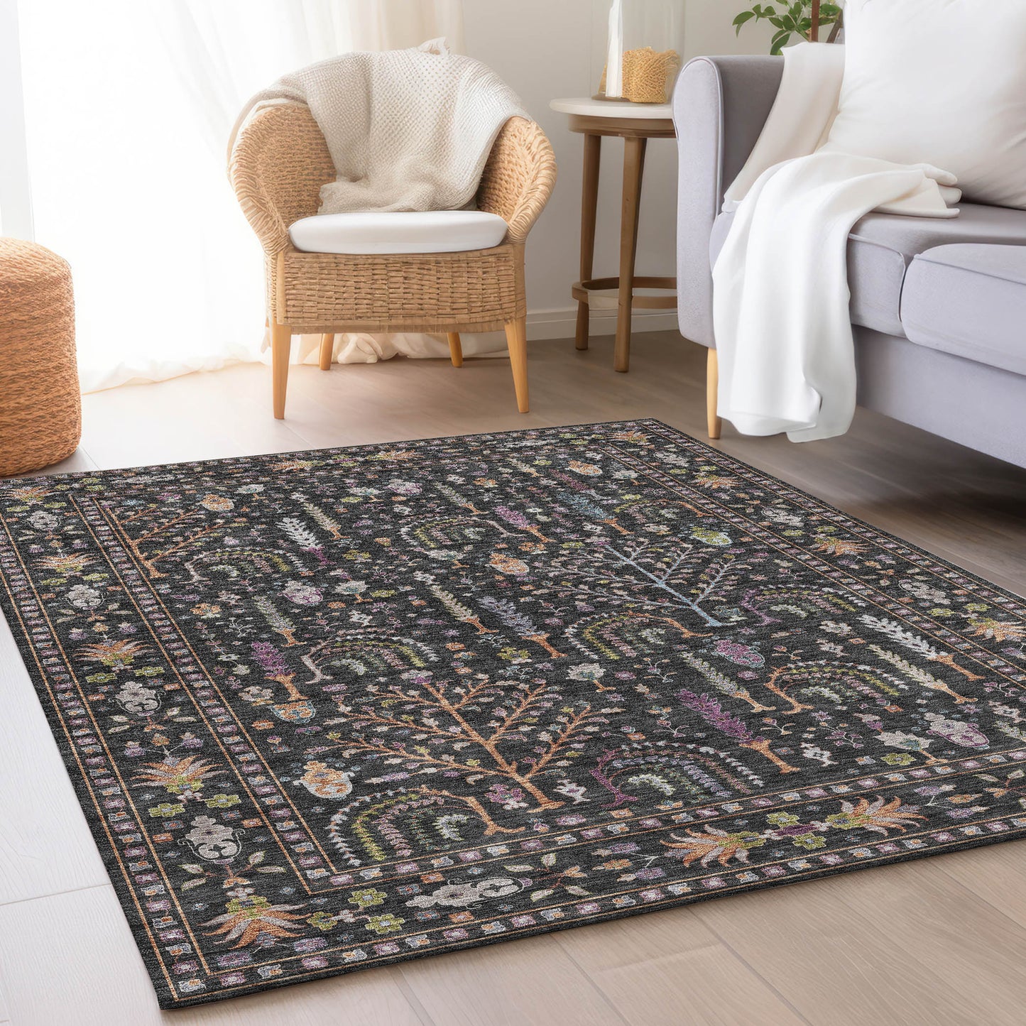 Dalyn Rugs Hatay  Black  traditional