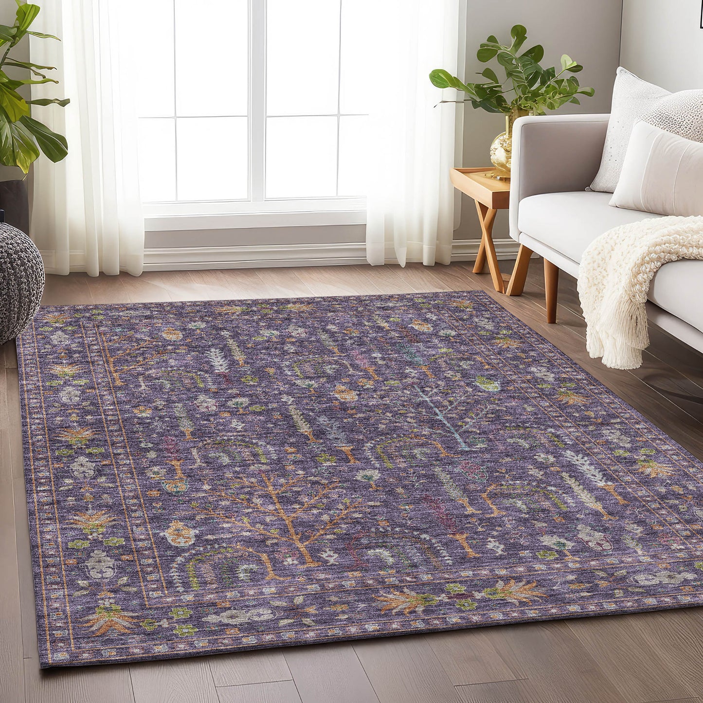 Dalyn Rugs Hatay  Eggplant  traditional