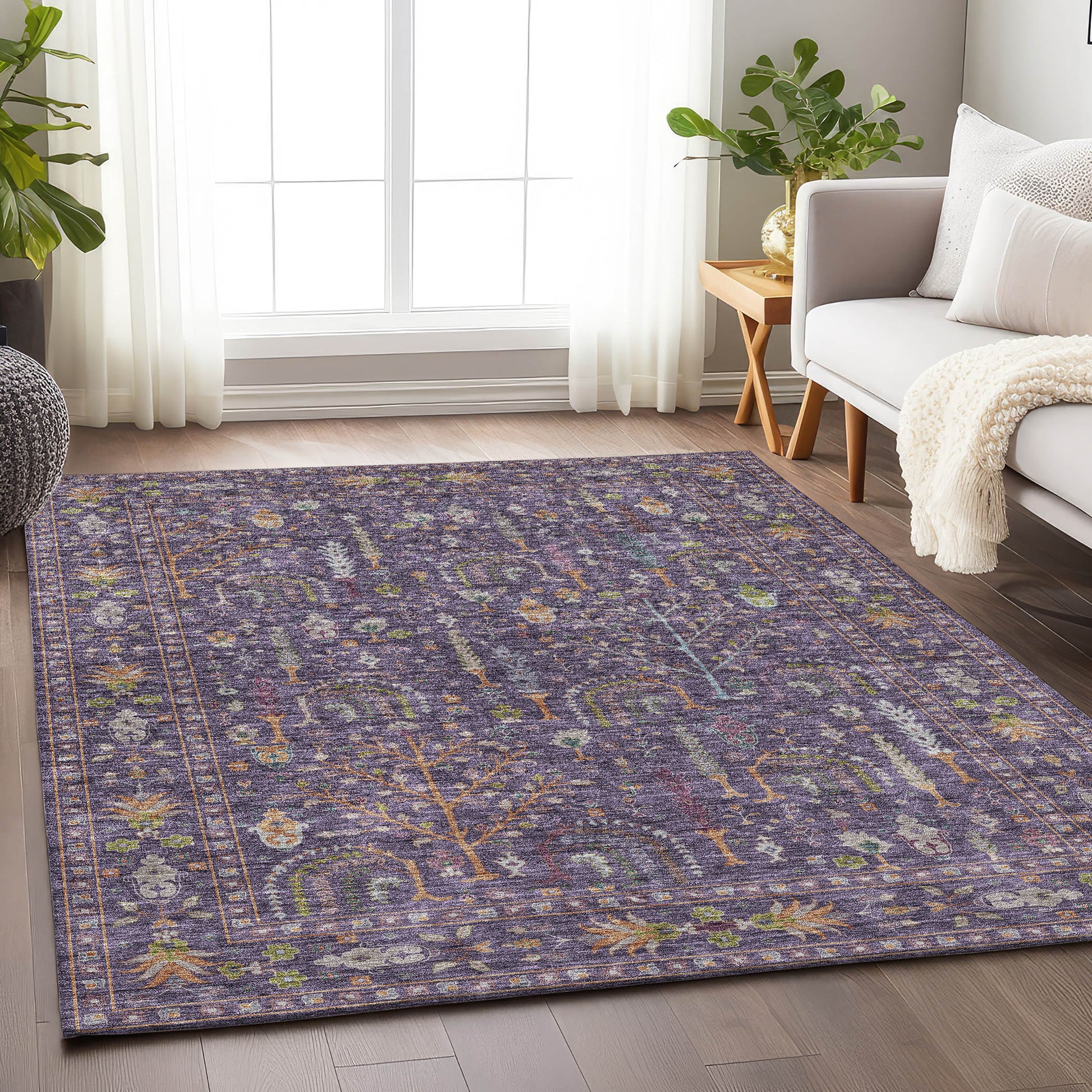 Dalyn Rugs Hatay  Eggplant  traditional
