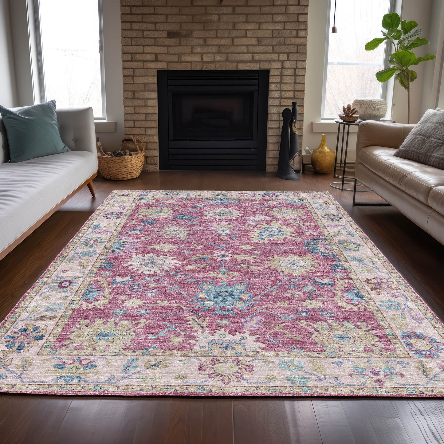 Dalyn Rugs Hatay  Pink  traditional