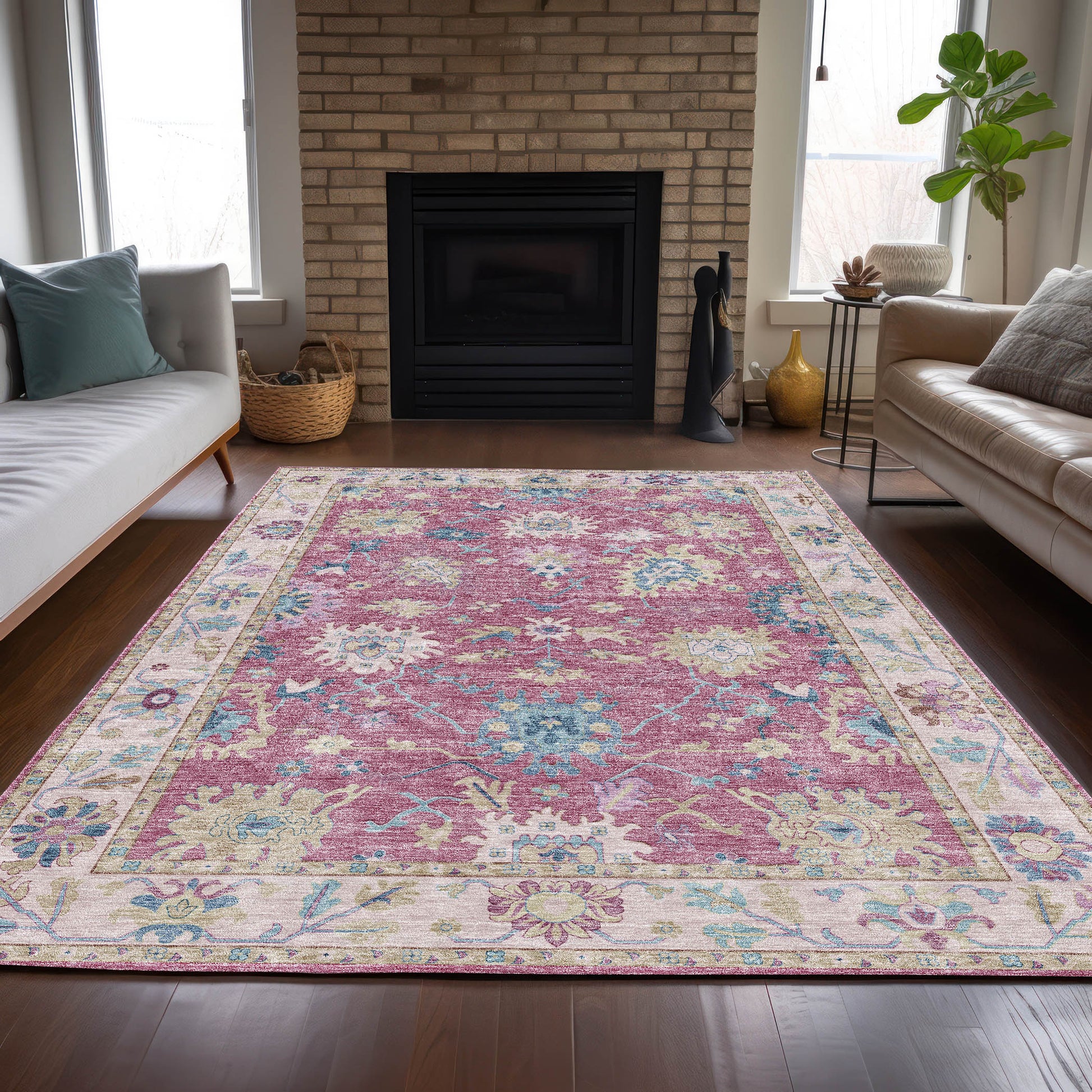 Dalyn Rugs Hatay  Pink  traditional