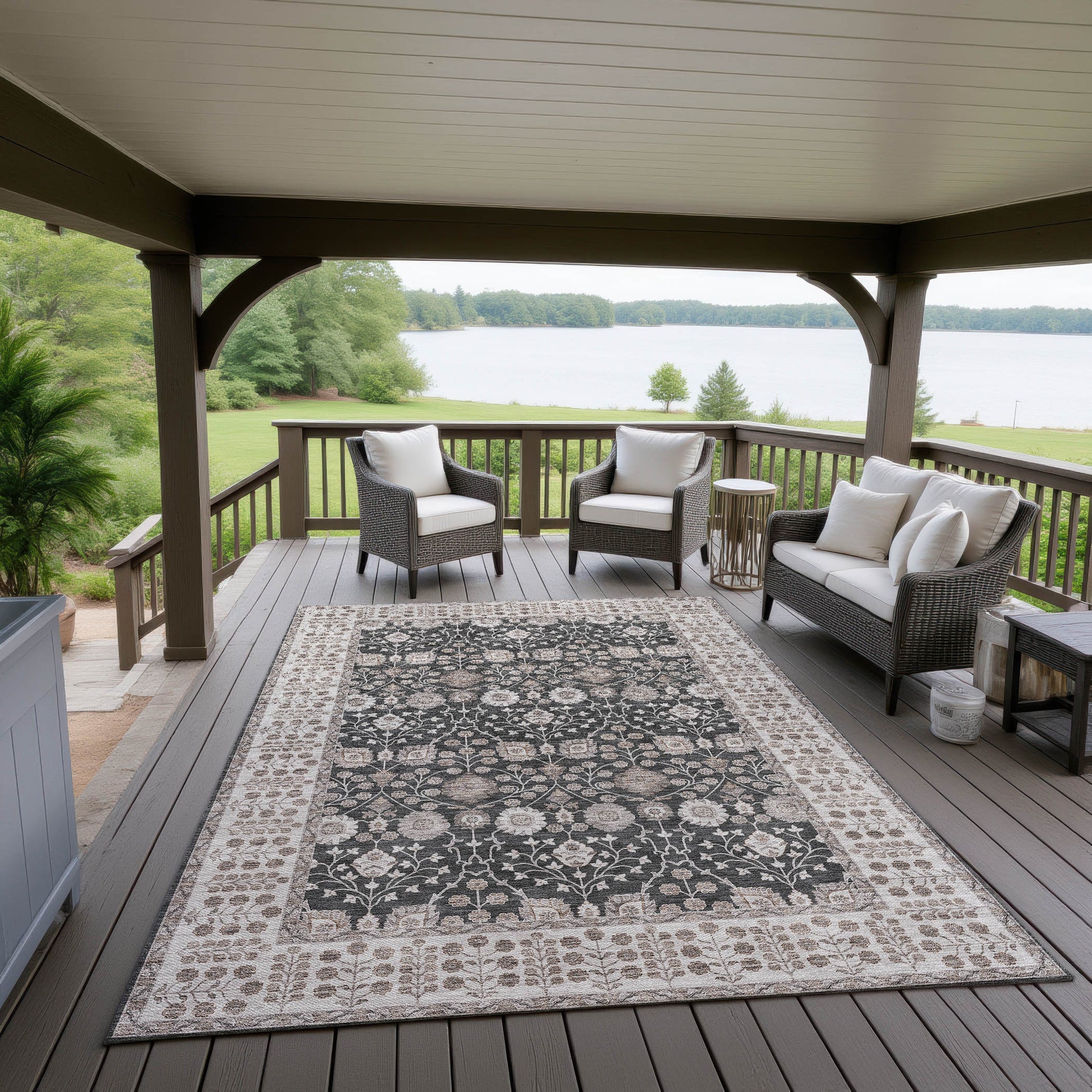 Dalyn Rugs Hatay  Black  traditional