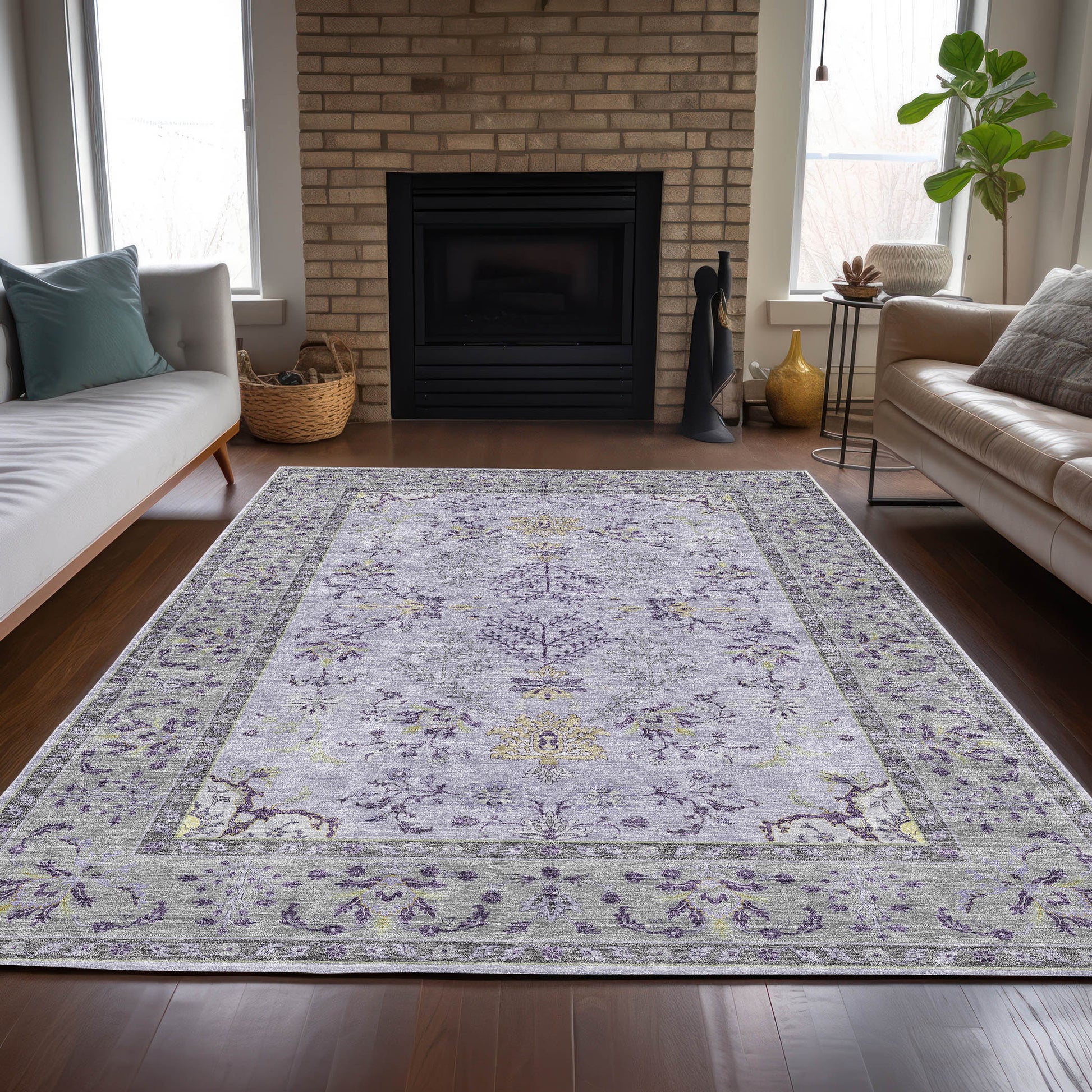 Dalyn Rugs Hatay  Lavender  traditional