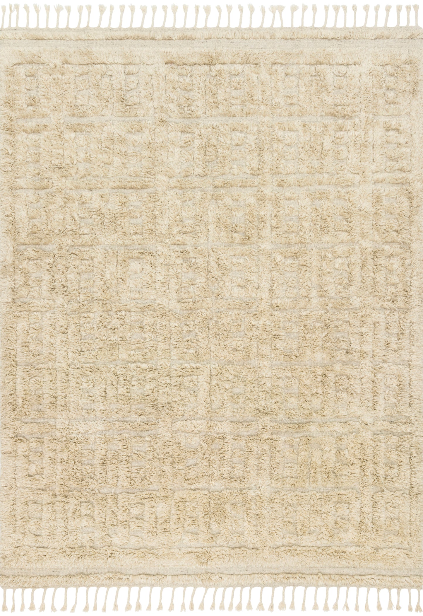 Loloi Hygge  Oatmeal Sand Contemporary