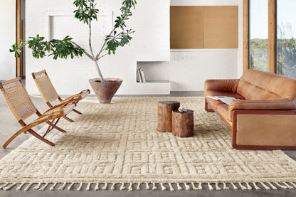 Loloi Hygge  Oatmeal Sand Contemporary