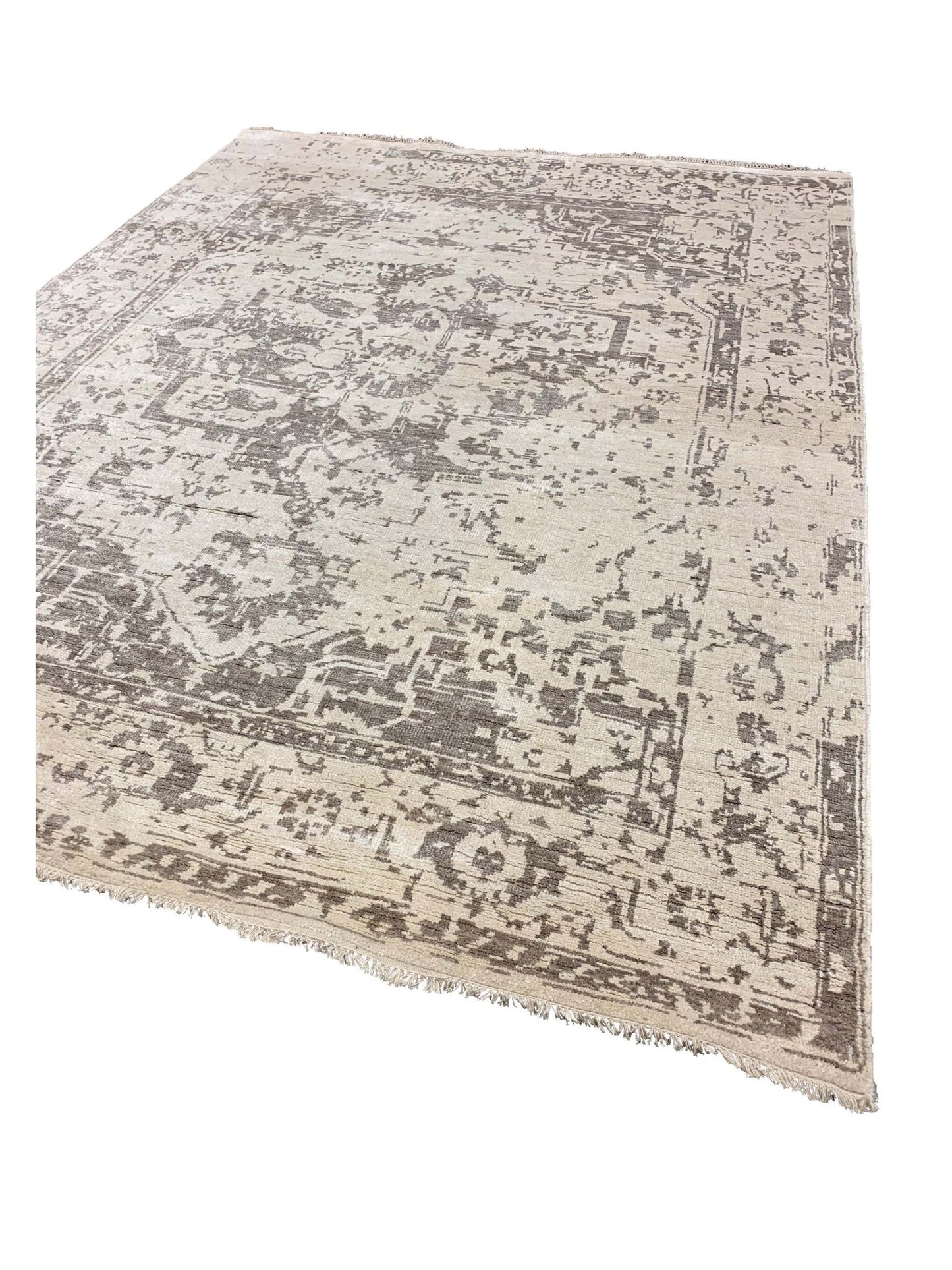 Artisan Emma Beige Transitional Knotted Rug - Rugs - Artisan - Atlanta Designer Rugs