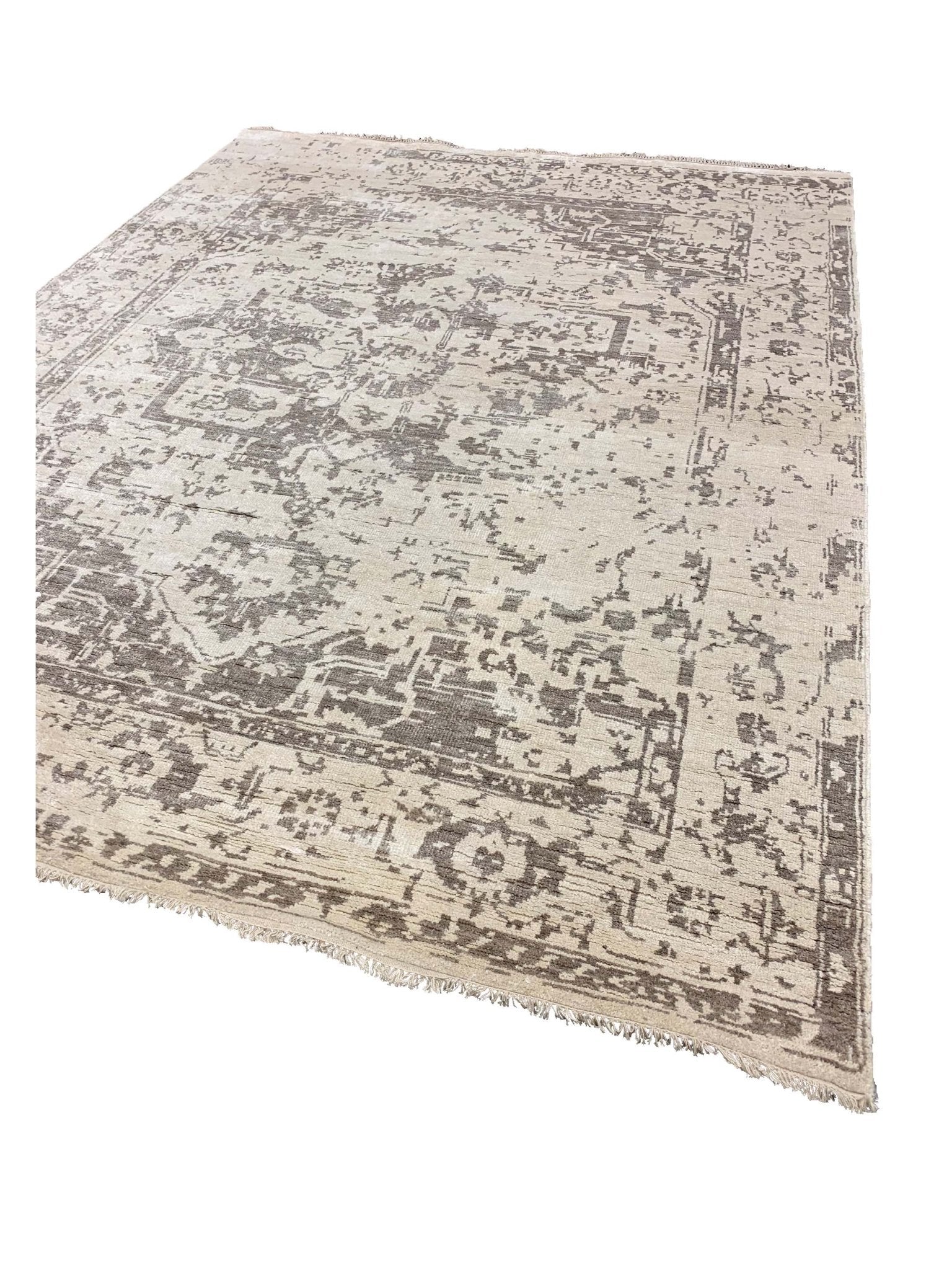 Artisan Emma Beige Transitional Knotted Rug - Rugs - Artisan - Atlanta Designer Rugs