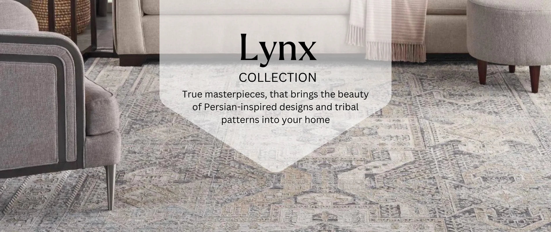 Persian-inspired Lync Collection Rugs by Nourison, featuring beautiful tribal patterns for home decor