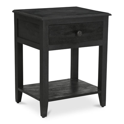 Moes Home Nightstands CORRINE Black Rustic Furniture Rug
