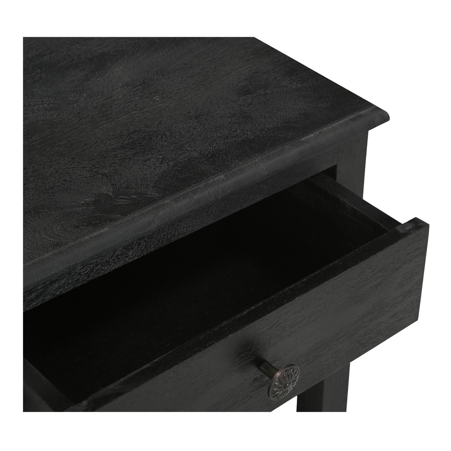 Moes Home Nightstands CORRINE Black Rustic Furniture Rug
