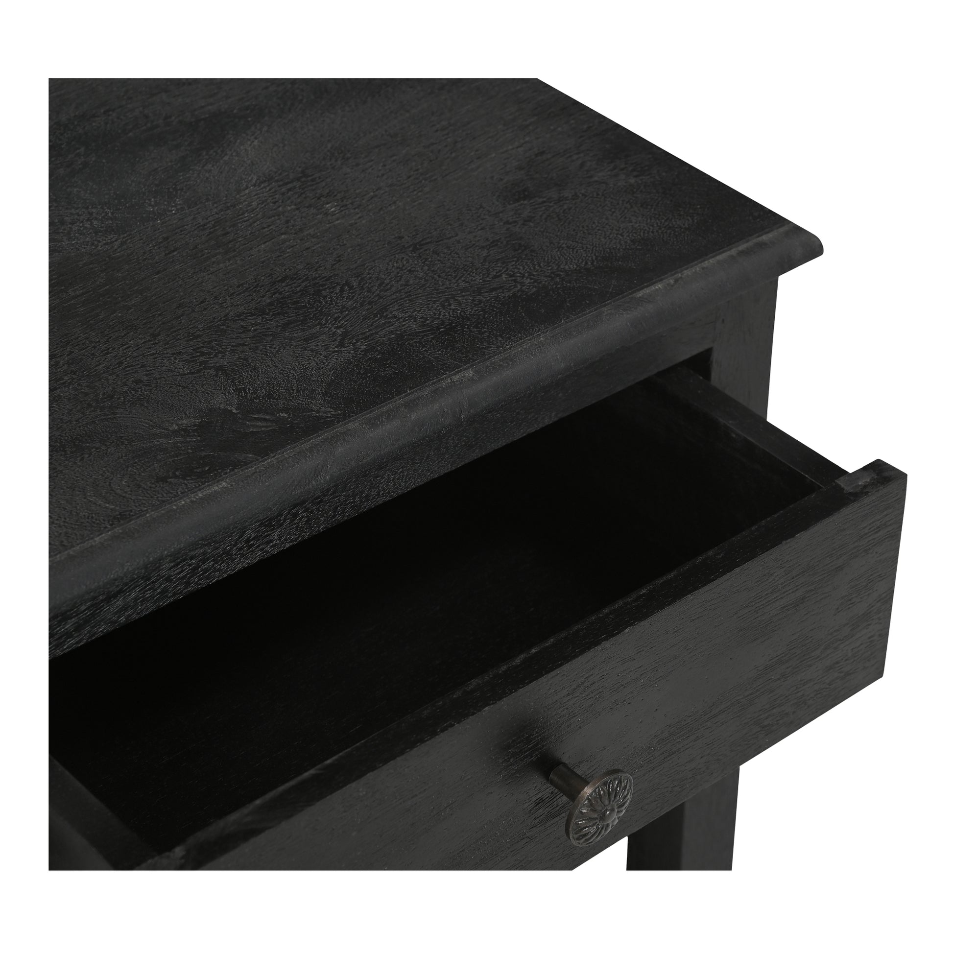 Moes Home Nightstands CORRINE Black Rustic Furniture Rug