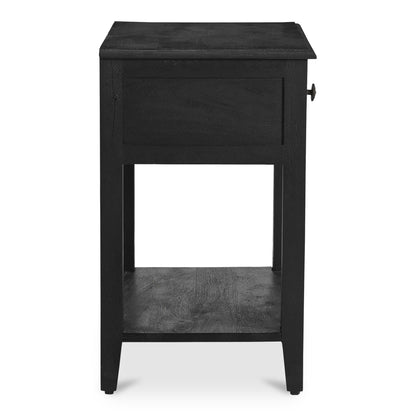 Moes Home Nightstands CORRINE Black Rustic Furniture Rug