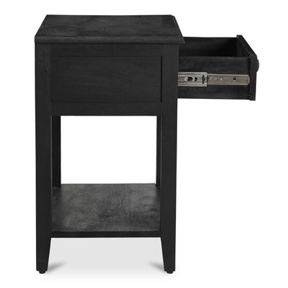 Moes Home Nightstands CORRINE Black Rustic Furniture Rug