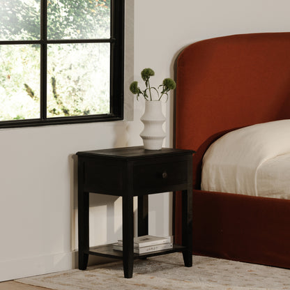 Moes Home Nightstands CORRINE Black Rustic Furniture Rug