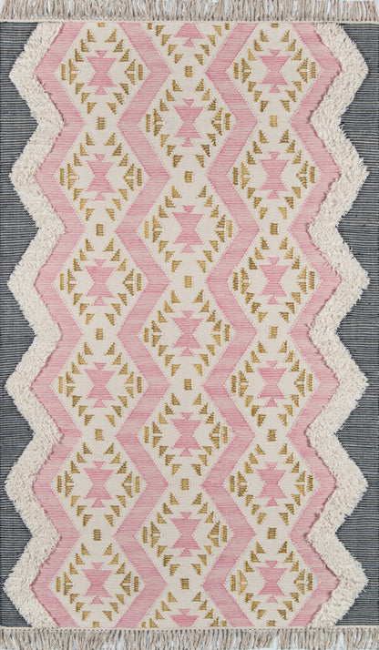 Novogratz Indio  Pink  Contemporary