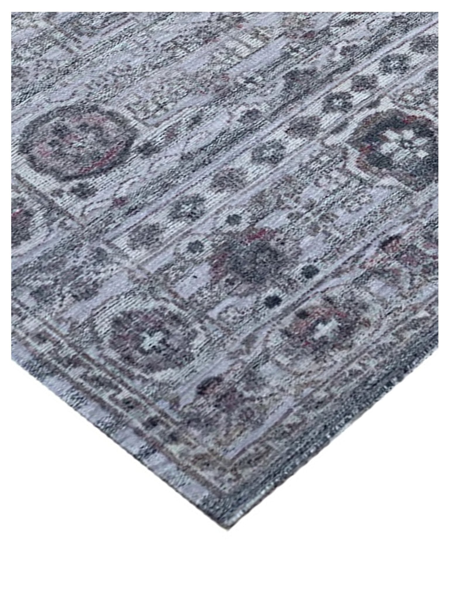 Artisan Odessa BlackishGrey Ivory Transitional Knotted Rug - Rugs - Artisan - Atlanta Designer Rugs