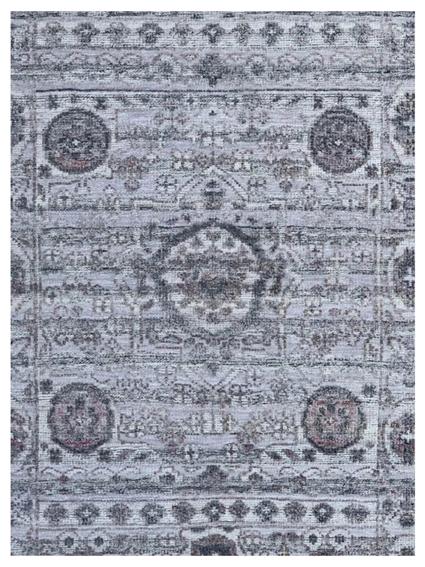 Artisan Odessa BlackishGrey Ivory Transitional Knotted Rug - Rugs - Artisan - Atlanta Designer Rugs