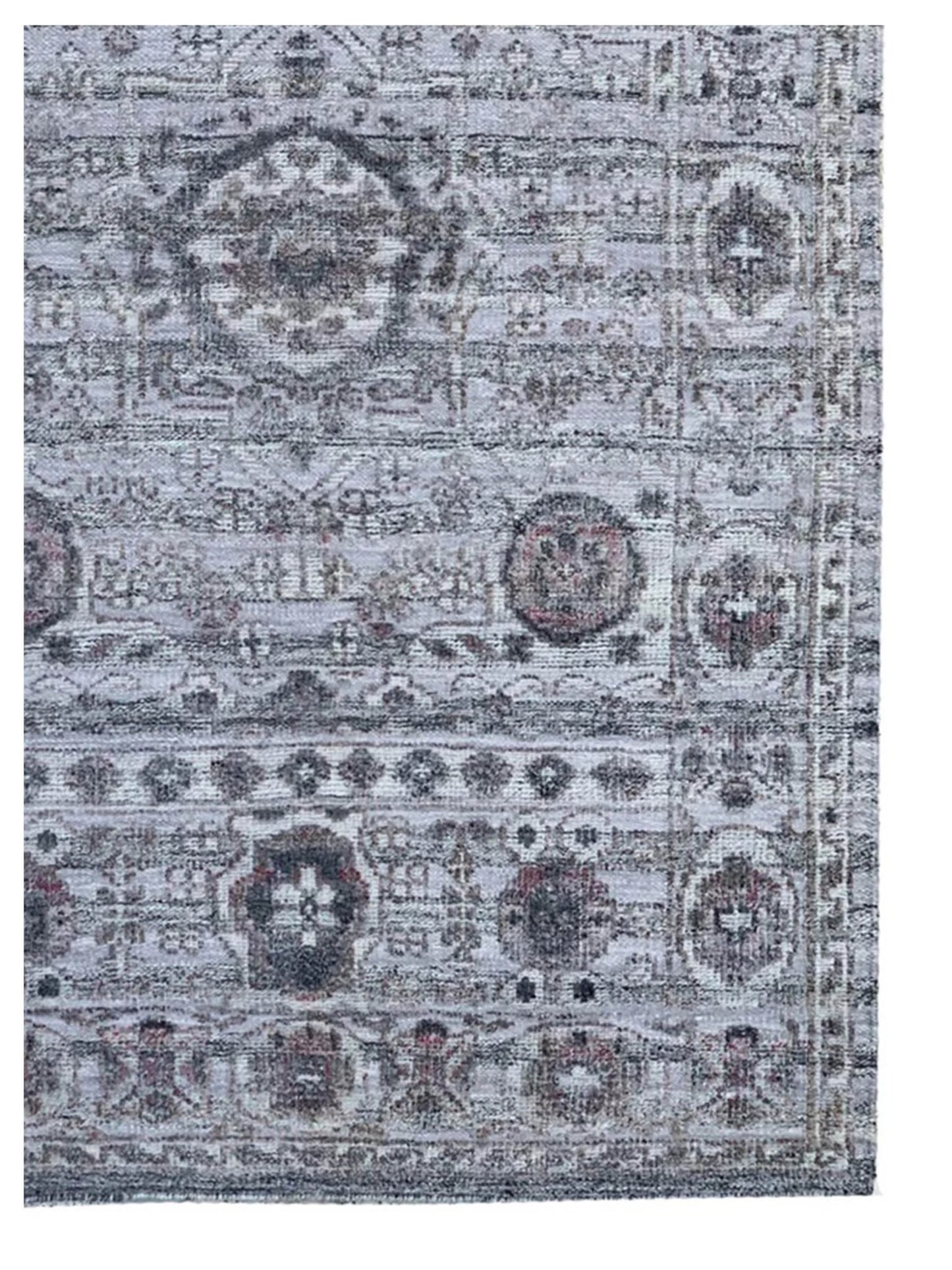 Artisan Odessa BlackishGrey Ivory Transitional Knotted Rug - Rugs - Artisan - Atlanta Designer Rugs