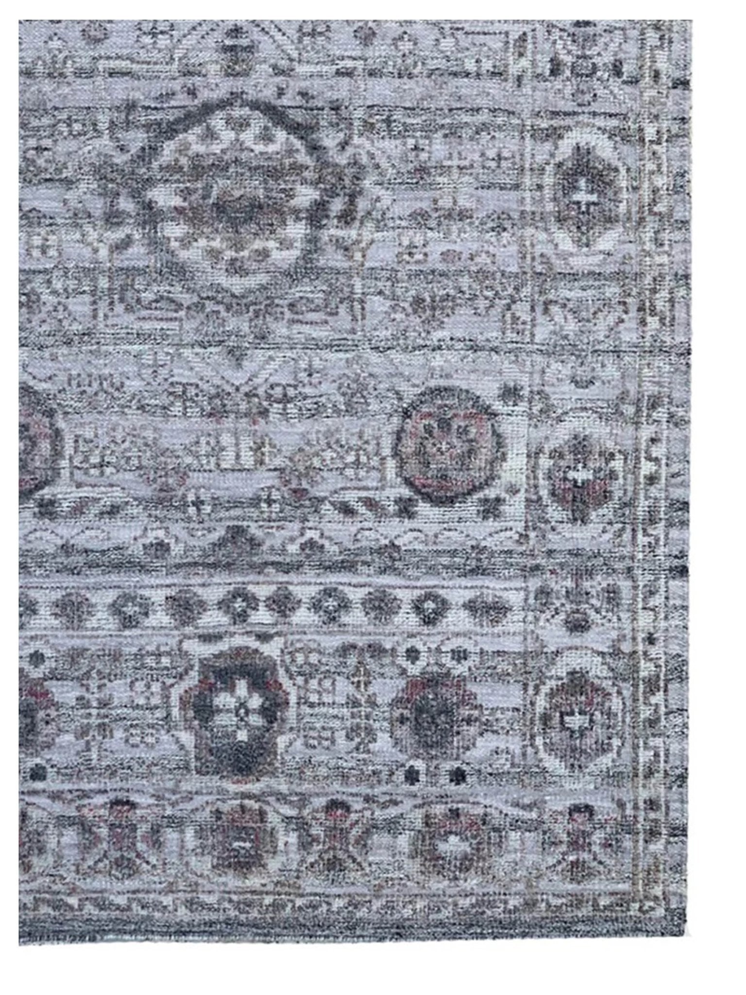 Artisan Odessa BlackishGrey Ivory Transitional Knotted Rug - Rugs - Artisan - Atlanta Designer Rugs