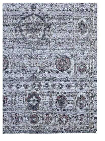 Artisan Odessa BlackishGrey Ivory Transitional Knotted Rug - Rugs - Artisan - Atlanta Designer Rugs