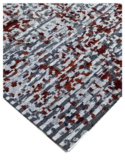 Artisan Odessa Grey Silver Transitional Knotted Rug - Rugs - Artisan - Atlanta Designer Rugs