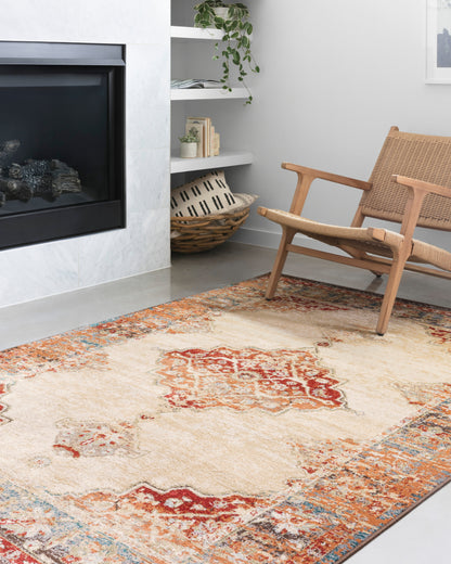 Loloi Isadora  Ant.Ivory Sunset Transitional