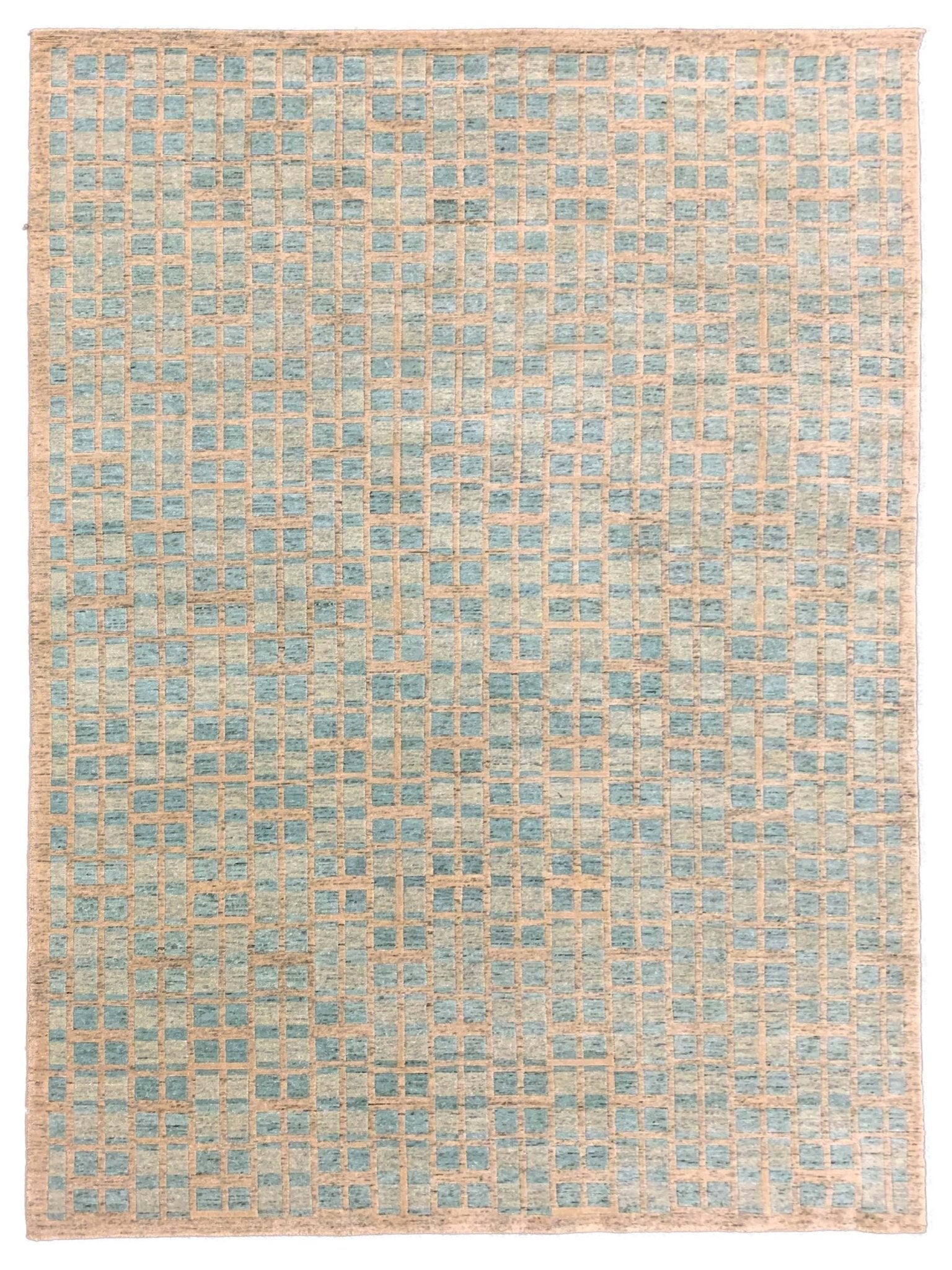 Toni Rug Artisan Toni Green Knotted Rug - Handmade in India – Atlanta Designer Rugs