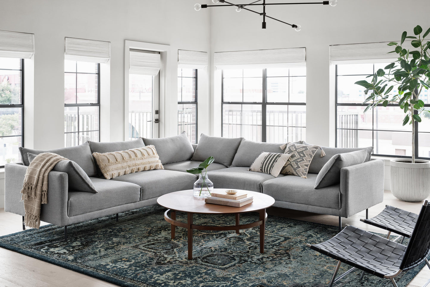 Magnolia Home by Joanna Gaines x Loloi James  Ocean Onyx Contemporary