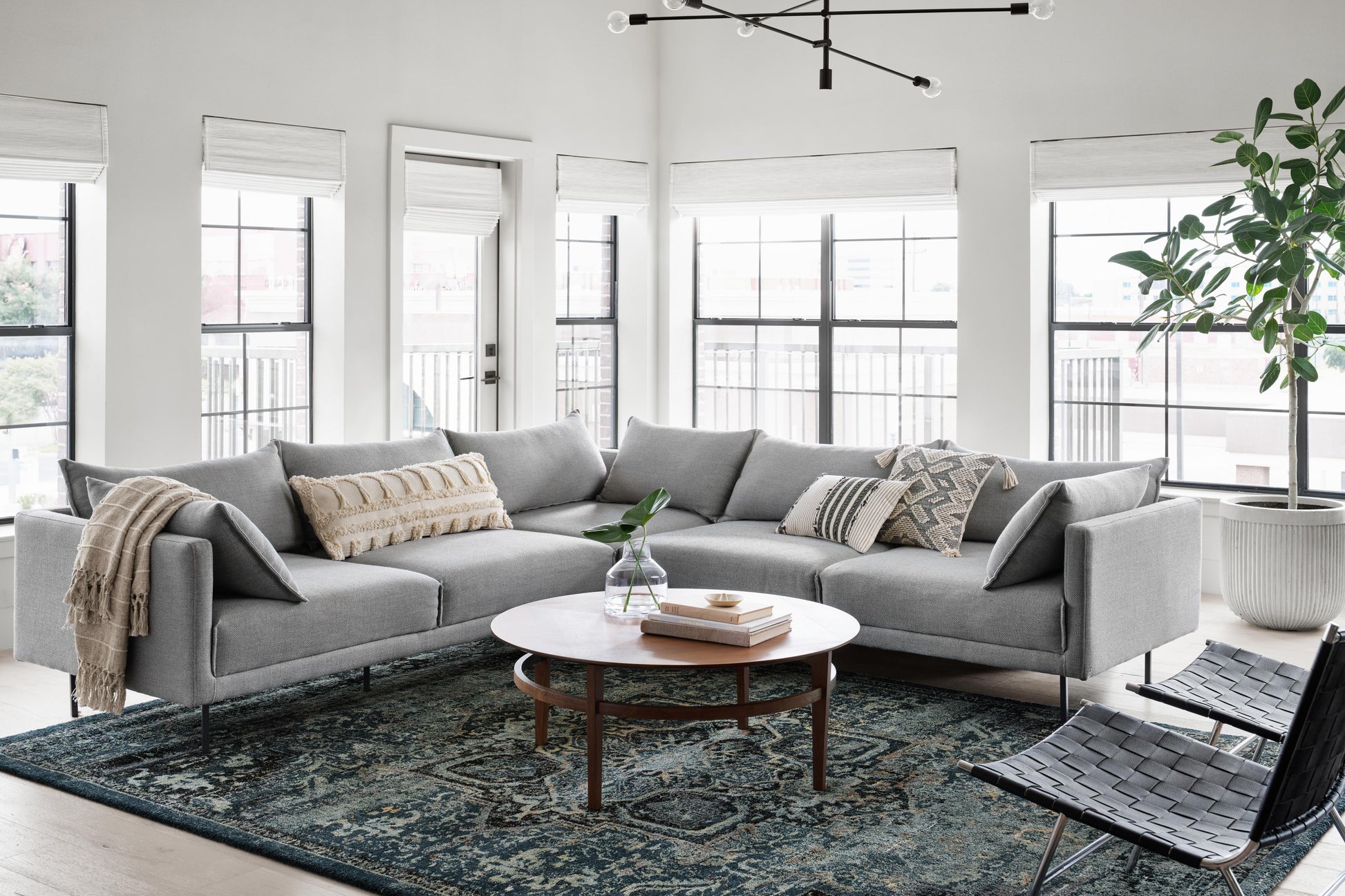 Magnolia Home by Joanna Gaines x Loloi James  Ocean Onyx Contemporary