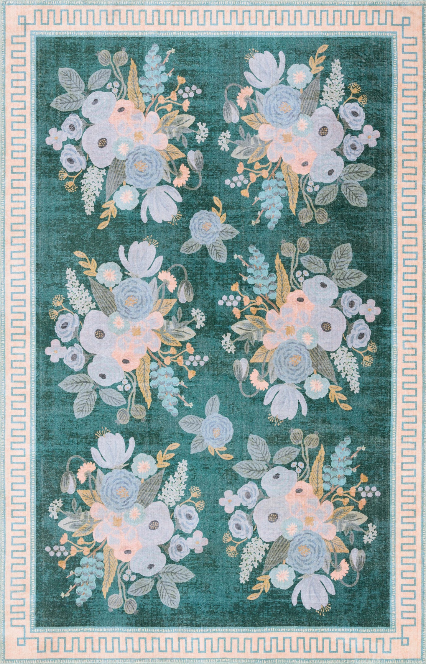 Rifle Paper Co. x Loloi Jardin  Emerald  Contemporary