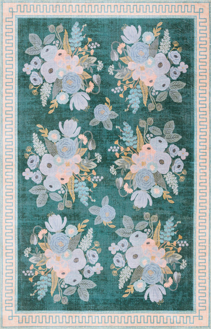 Rifle Paper Co. x Loloi Jardin  Emerald  Contemporary