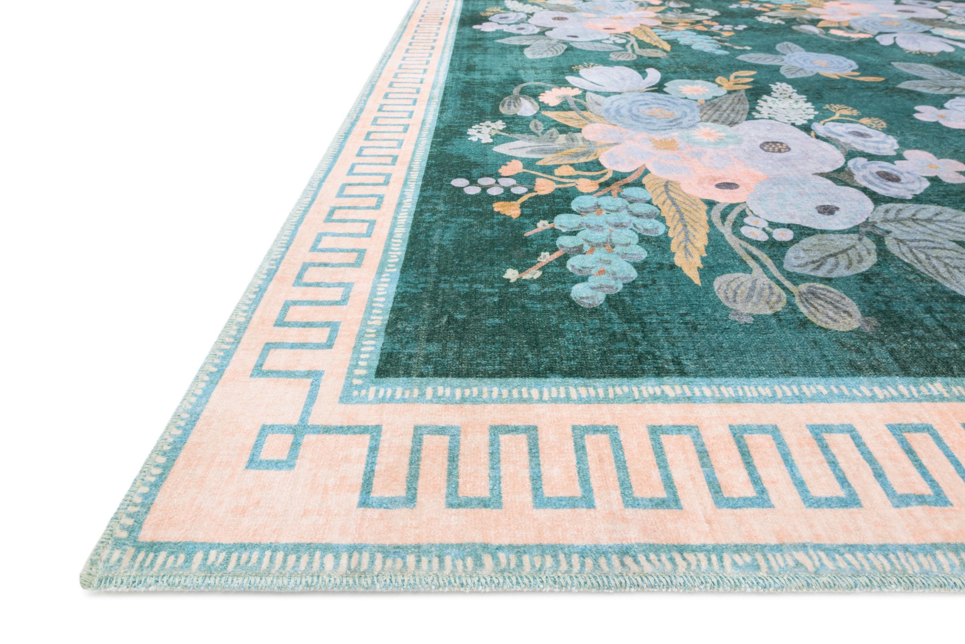 Rifle Paper Co. x Loloi Jardin  Emerald  Contemporary