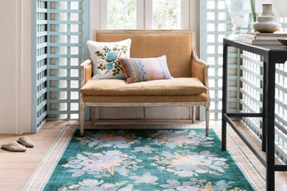 Rifle Paper Co. x Loloi Jardin  Emerald  Contemporary